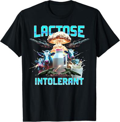 Laktoseintolerant Lustiges Trendiges Design Meme Lustiger Humor T-Shirt