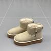 Soft leather version~ Thickened snow boots women's winter 2025 new thick-soled zipper warm casual non-slip cotton boots