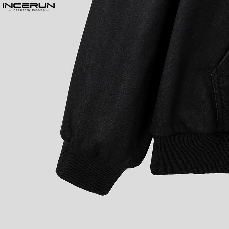 INCERUN Herren Frühling Übergroße Hoodies Langarm Stern Print Kapuzen Sweatshirts