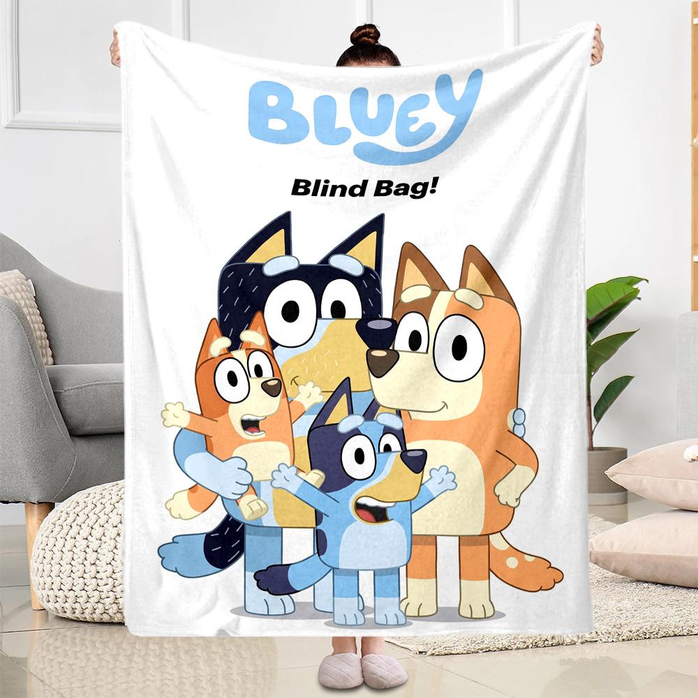 Bluey's Adventure Blanket Ultra-Soft Suitable for Office Bedding Couch Four Seasons Multipurpose Playful Design Perfect Gift for Relatives and Friends