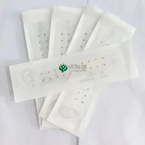 100PCS Transparent Ear Point Stickers Ear Pressure Stick Acupuncture Auricular Ear Stickers Massage