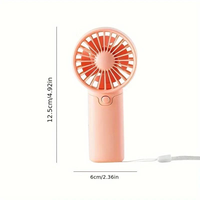 Cute Mini Fan Portable Handheld Fan Lightweight Handy Fan Pocket Low Noise Small Electric Fan for Student Gift Outdoor Fan 2025
