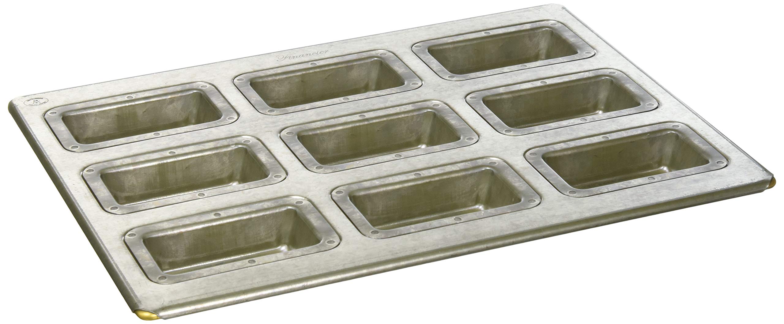

Matsunaga Manufacturing Co., Ltd. Silicone-Coated Silver Financier Deep Pan, 9 Pieces, MS24