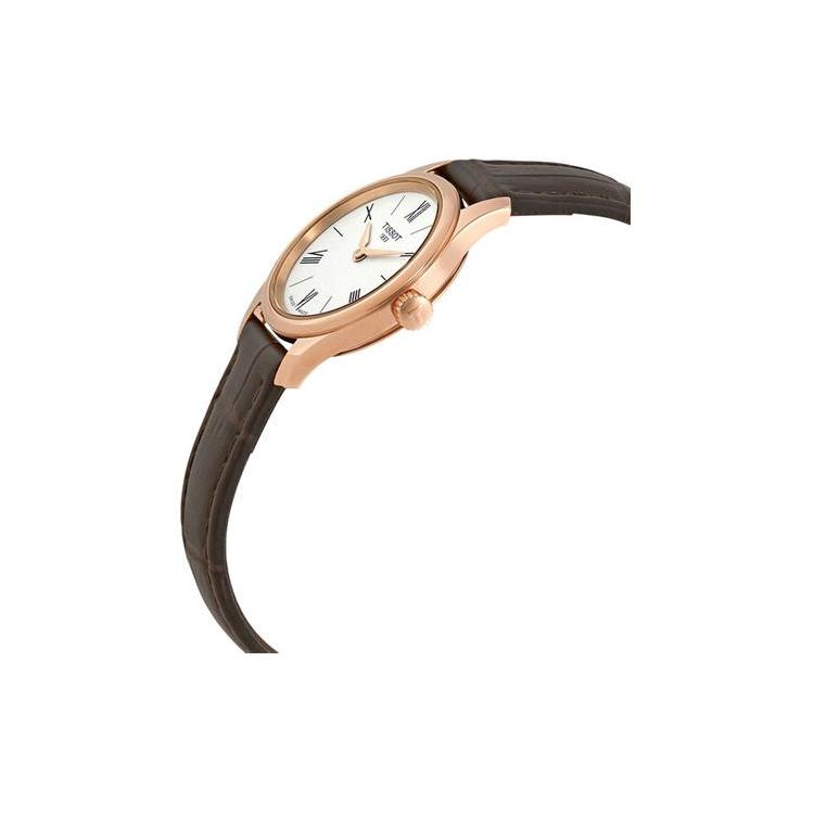 TISSOT Junya Collection Quartz Movement 30m Water Resistance Unisex Watch 25mm White Dial Stainless Steel Case T0634093601800+T0630093601800