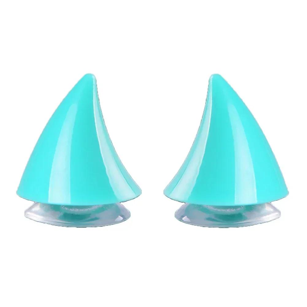 2Pcs Motorbike Bike Helmet Ears Horns Protective Decorative Motorcycle Snow Sports Helmet Sticker Decor Accessories Universal