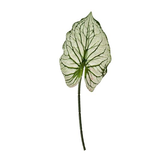 Artificial Alocasia Leaf Faux Greenery Plants Stem Realistic Fake Tropical Leaves for DIY Wedding Centerpiece Flower Arrangement Home Vase Decor