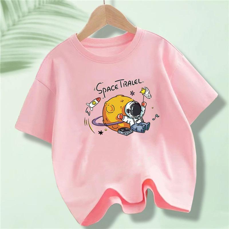 Summer Spring Kids I Hate Morning Cat Printed T Shirts Kids Children's T-shirt Boys Girls Casual Top Tee