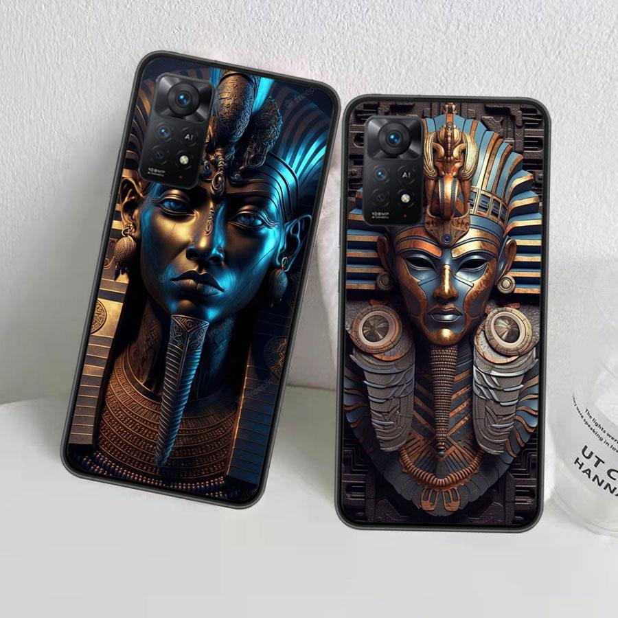 Egyptian Pharaoh's Mummy Phone Case For Redmi 13C 14C Note 13 14 Pro 5G Plus 12 12C 10 10A 10C 9 9A 9C 9T 8 8A K70 Pro Xiaomi Co