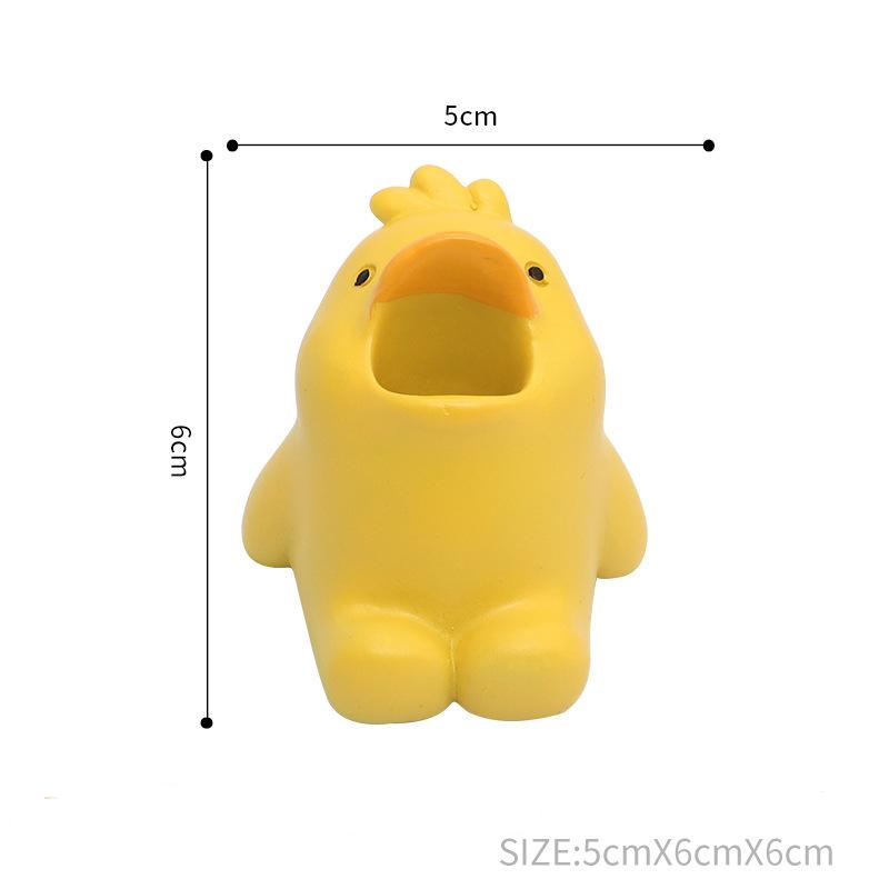 Cartoon Animal Toothbrush Holder Cute Corgi Shark Storage Stand Makeup Brush Stationery Countertop Organizer Bathroom Decoration