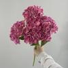4 Heads Artificial Hydrangea Flower Realistic Faux Flowers Hydrangea Flowers Branch  Outdoor Party