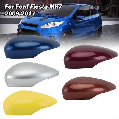 כיסויי מראות צד לדלתות עבור פורד פיאסטה MK7 2009 2010 2011 2012 2013 2014 2015 2016 2017 צבועים חלופיים אביזרי רכב