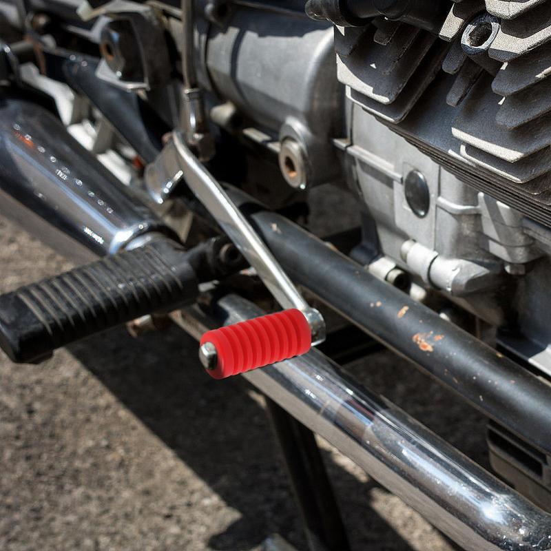 Kryt pedálu motocyklu Protiskluzový kryt řadicí páky Kryty pedálů Gumová brzdová destička Univerzální Moto pedál Nakopávací startér Stupačky Podložka