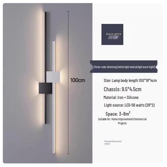 Modern Designer Wall Sconce: Stylish Bedside or Living Room Lighting