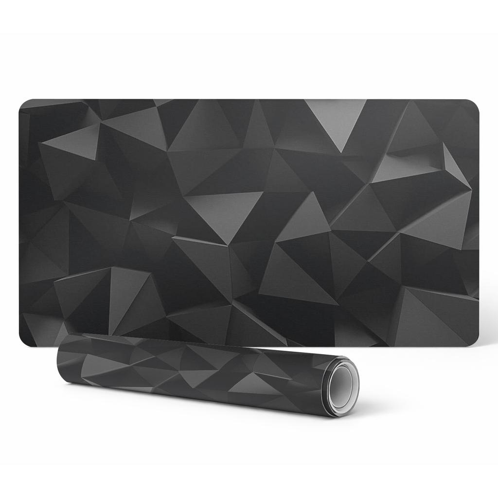 Elegancka Podkładka Dekoracyjna Na Biurko Geometryczne Bryły 3D 120X60 Cm