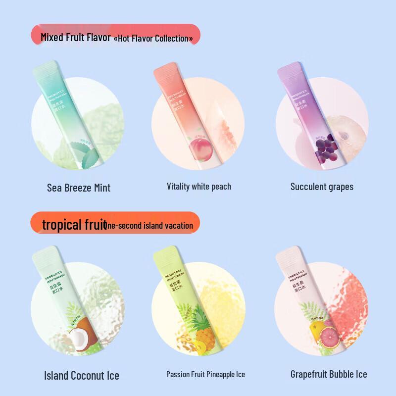 bop U Zhuanyan Probiotische Frischer Atem Mundspülstreifen