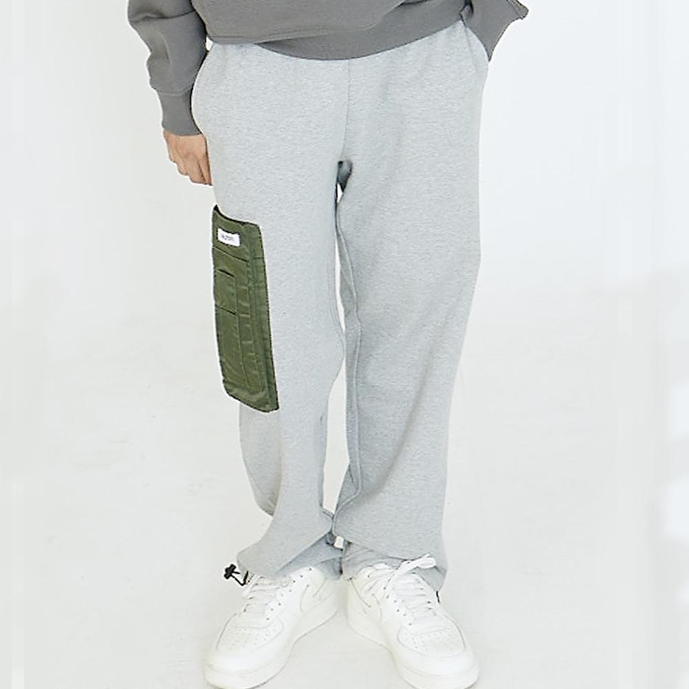 Aimnaseohyumeonbiing Pocket Detail Sweatpants - Gray