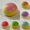Colorful Steamed Bun Slow-Rising Squeeze Toy Soft PU Fidget for Stress Relief Cute Office Decompression Gadget for Kids Adults