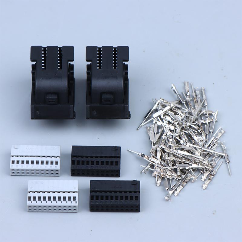 40 Pin Amp Automotive Electrical Cable Plug Wiring Harness Unsealed Connector 0.6 Mm Male Female Socket 967286-1