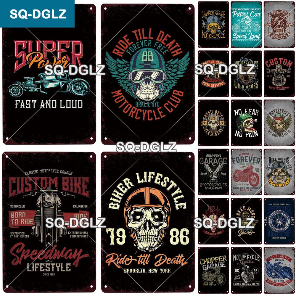 

[SQ-DGLZ] изготовленная на заказ велосипедная табличка, металлический знак для мотоцикла, винтажные мебельные тарелки для бара, знак для гаража, винтажный декор, украшение для человека, пещеры 20x30cm