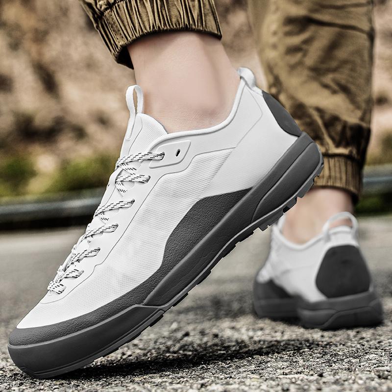 Fashion Comfortable Outdoor Footwear Men's Mesh Lace-Up Casual Shoes Lightweight Walking Sneakers for Men Fashion Athletic Running Shoes