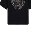 Kenzo Classic Tiger Head T-Shirts Men's Black Crew Neck Moderate Straight Fit FB65TS0894YF-99