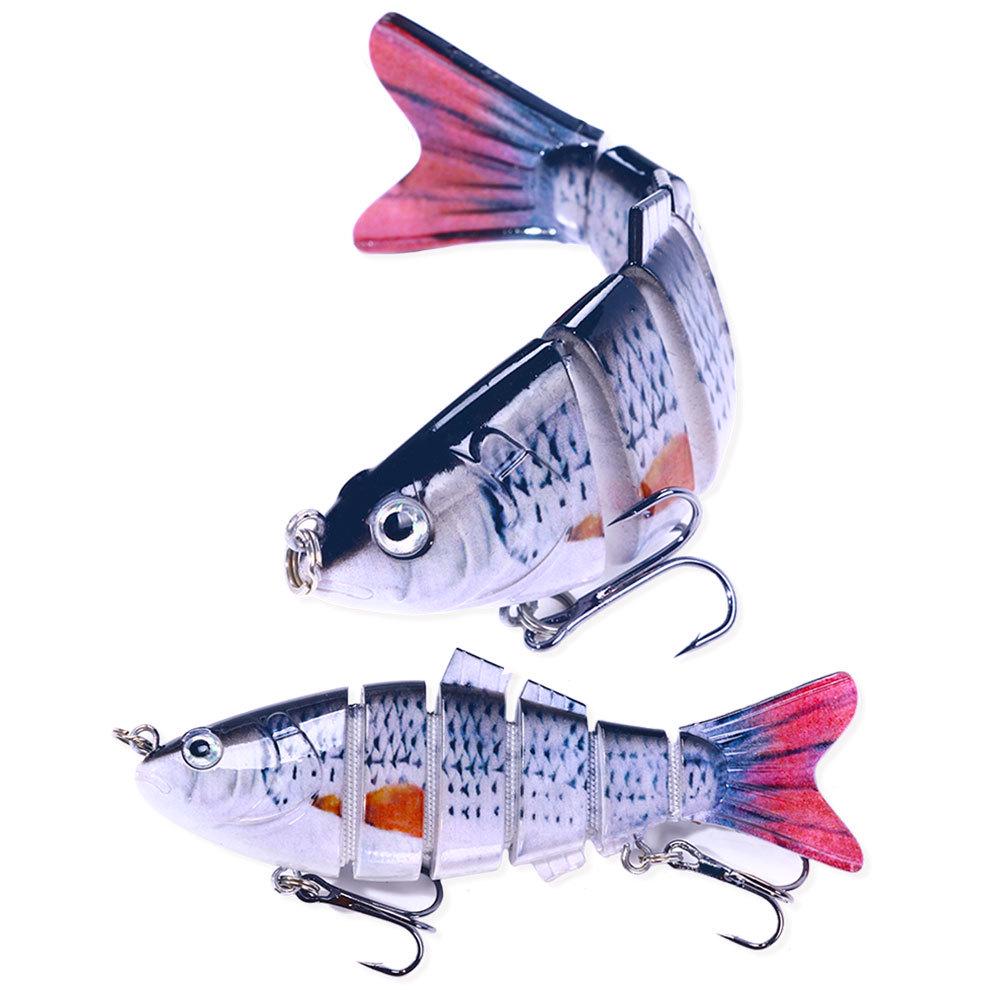 HENGJIA 10cm 18g Multi-Section Sinking Bionic Lure - 6-Section Fish Bait Model