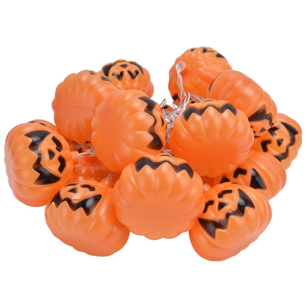 20LED Halloween Kürbis Lichterkette 3 Meter Dual-Modus Dekorative Lichterkette für Festival
