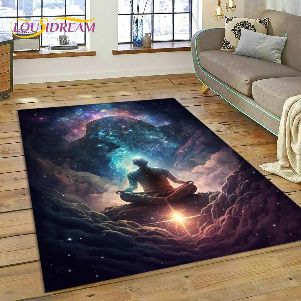 Naturalize Yoga Zen Meditatie Regenboog 7 Chakra Tapijt Vloerkleed voor Thuis Woonkamer Slaapkamer Bank Deurmat Decor, Vloerkleed Antislip Mat