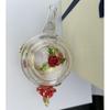 Creative Flower Glass Teapot Crystal Glass Teapot for Kung Fu Tea, Good Gift for Sister, Mom, Grandma, Teachers (Red Rose)