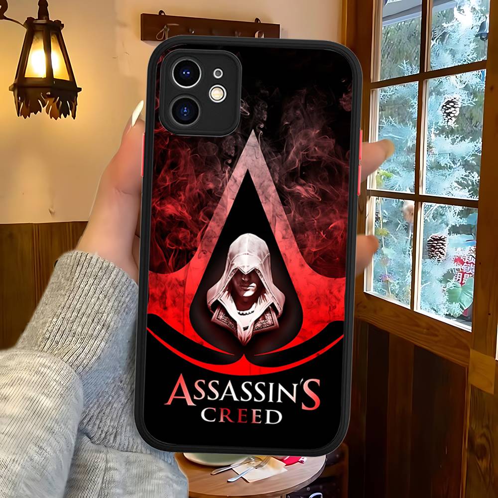 

A-Assassin S-Creed Gaming Matte Transparent Phone Cover For IPhone Case 16 15 14 13 12 11 Pro Max X XS Max Plus iphone X