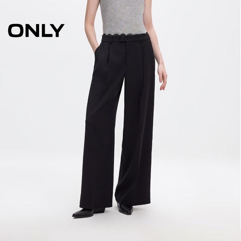 

ONLY Women s Lace Patchwork Relaxed Straight-Leg Trousers S