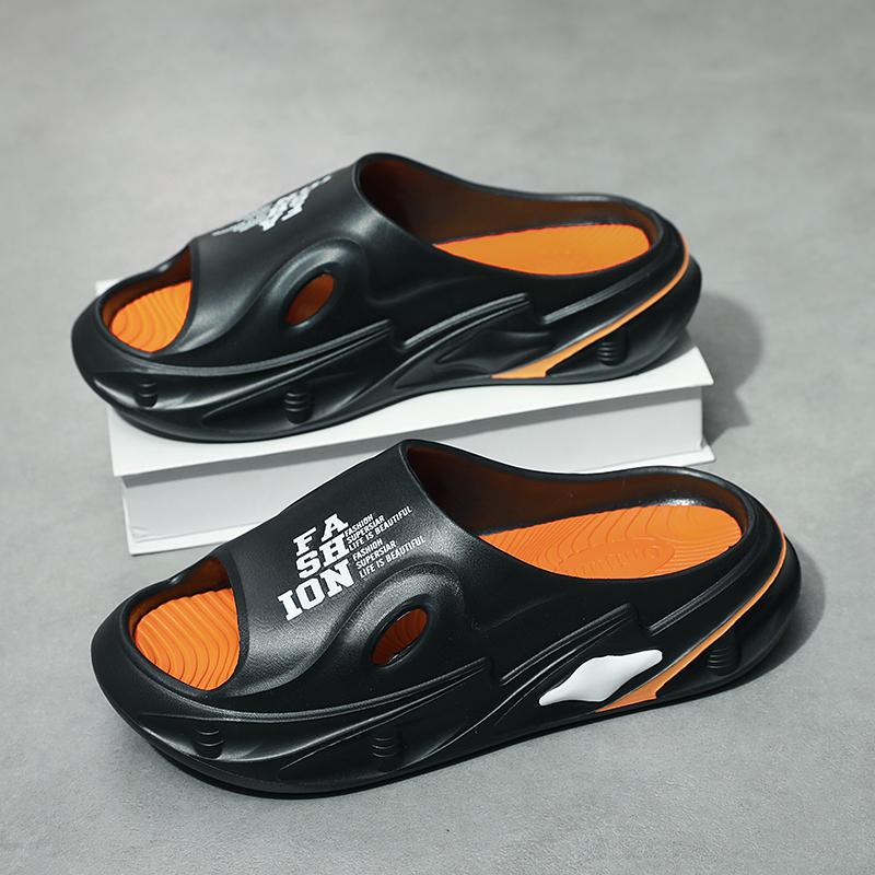 

Мужские тапочки из ЭВА, мужская мягкая удобная повседневная обувь на толстой подошве, мужские сандалии без шнуровки, пляжные высокоэластичные мужские шлепанцы, лидер продаж 36-37