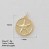 Cute Marine Animal Starfish Conch Charms For Jewelry Making Supplies Gold Color Shell Crab Dijes Diy Earring Bracelet Necklace