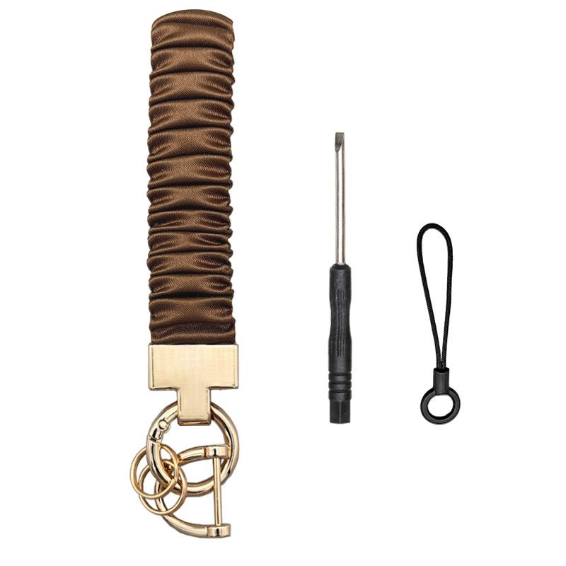 WTEMPO Stretchy Wristlet Keychain Scrunchie Style Keychain with Key Rings Car/Door Keys/Bags Hanging Pendents Daily Anti Loss Keychains