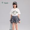 Zhimu Kids' 7A Antibacterial Original Text Print Short-Sleeve T-Shirt
