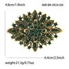 Rhinestone Bridals Brooch for Women Unisex Retro Crystal Pins Banquets Party Backpacks Gift Jewelry Accessories