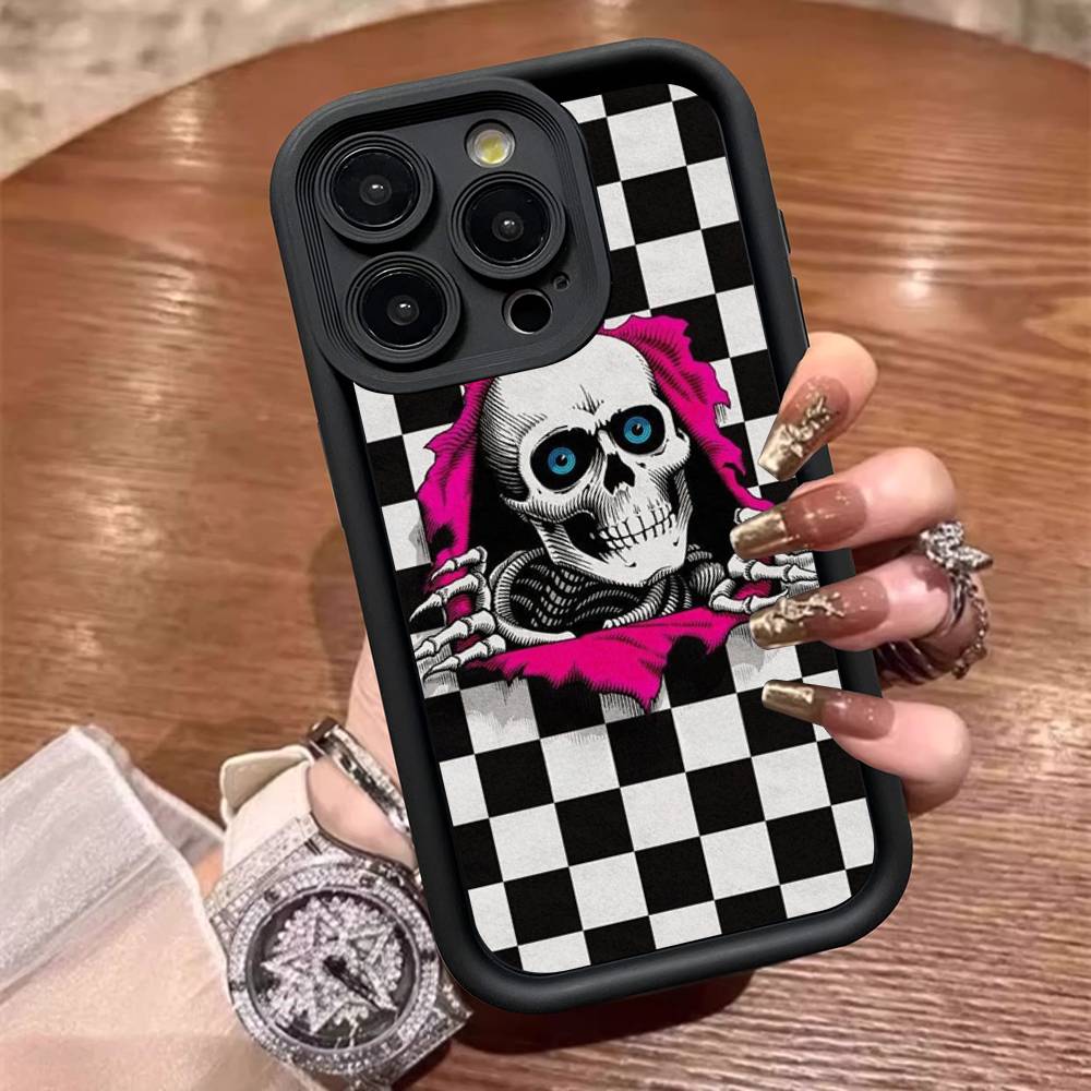Brand P-Powell P-Peralta Fashion Phone Case For IPhone 11 12 13 16 15 17 14 Pro Max Soft Funda Silicone Cover