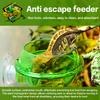 Arboreal Reptile Live Anti-Escape Sucker Feeder Bowl Insect Worm Food Container For Lizard Gecko Chameleon Reptile Pet Bowl