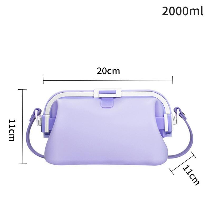 Silicone Shoulder Bag Water-Resistant Top Snap Clasp Swim Bag Lightweight Foldable Waterproof Storage Pouch