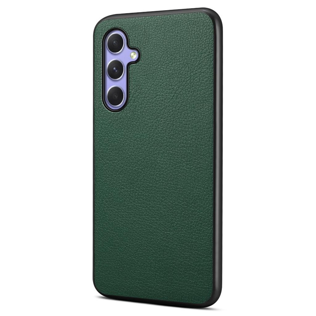Calf Texture Case for Samsung Galaxy A54 5G Shell PU+TPU+PC Anti-drop Phone Cover