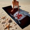 1 Stück Roter Löwen Fußballclub Strandtuch - Weiche, Saugfähige Mikrofaser, Leicht, Ideal für den Strand, Partys, Reisen, Camping Fan-Geschenke