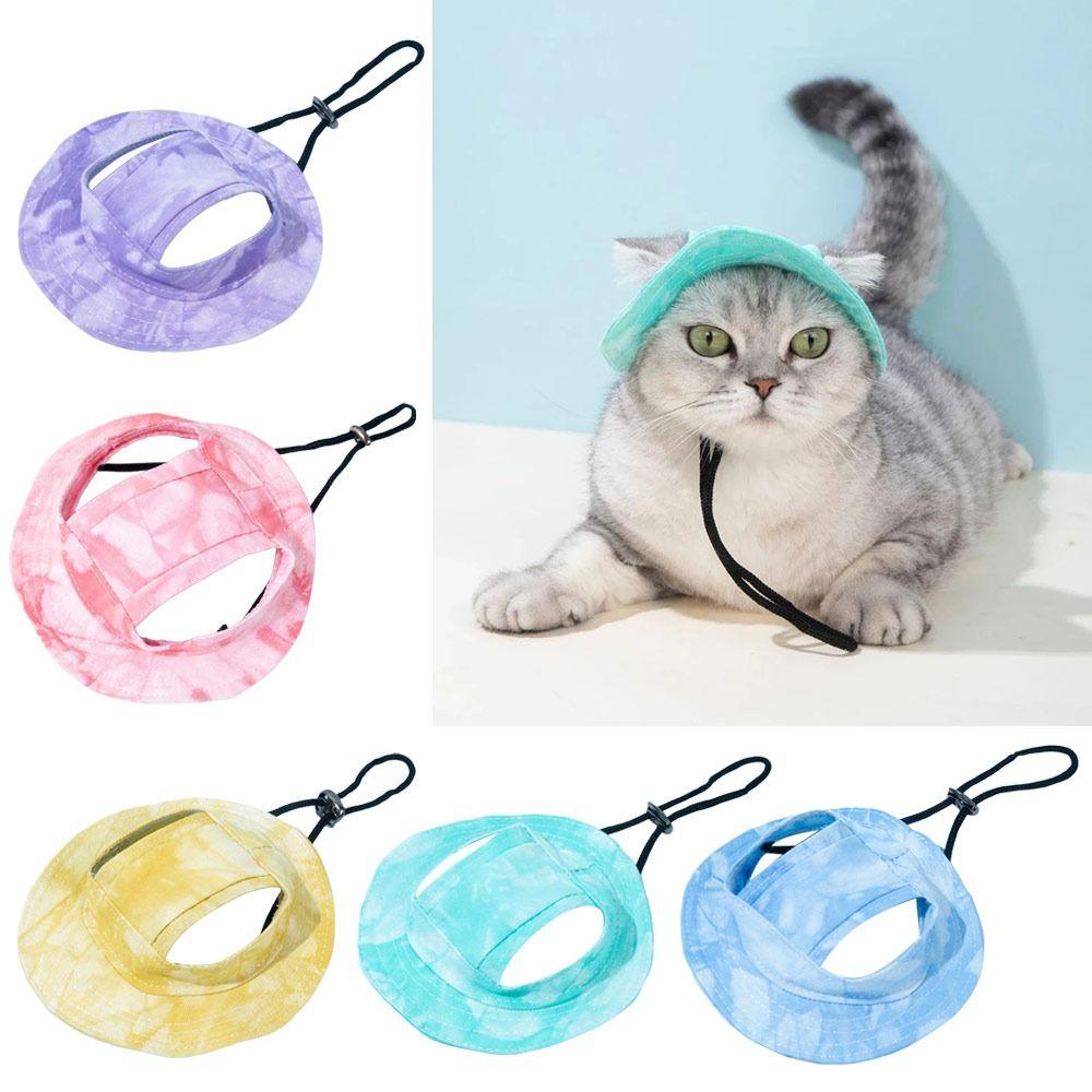 Breathable Dog Bonnet Cap Lightweight Puppy Sunscreen Hat Fashion Dog Sun Hat  Pet Supplies