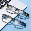 Fashionable Anti-Blue Light Sports Reading Glasses with Large Frame for Men and Women, HD Presbyopia Glasses