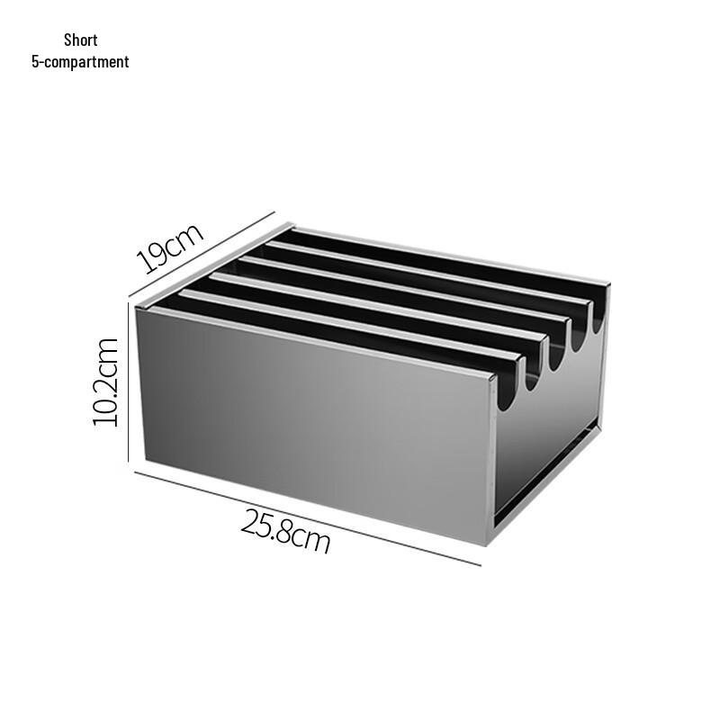 

Stainless Steel Countertop Knife Block with Lid