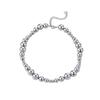 Niche Design Gradient Silver Beaded Choker Necklace