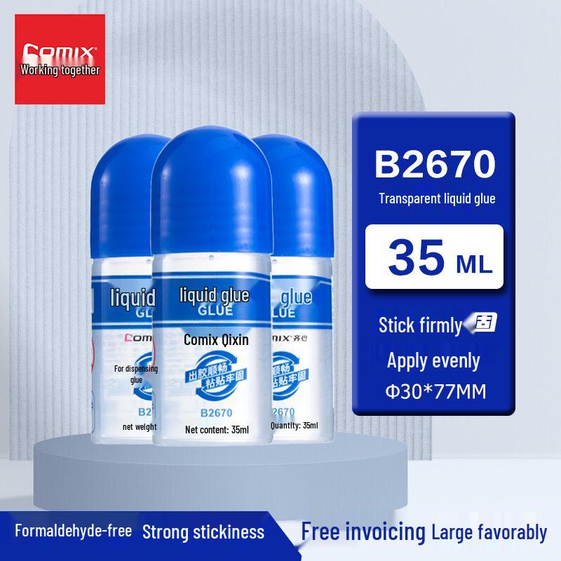 

Qixin Transparent Sponge Tip Liquid Glue for Office and Student Use
