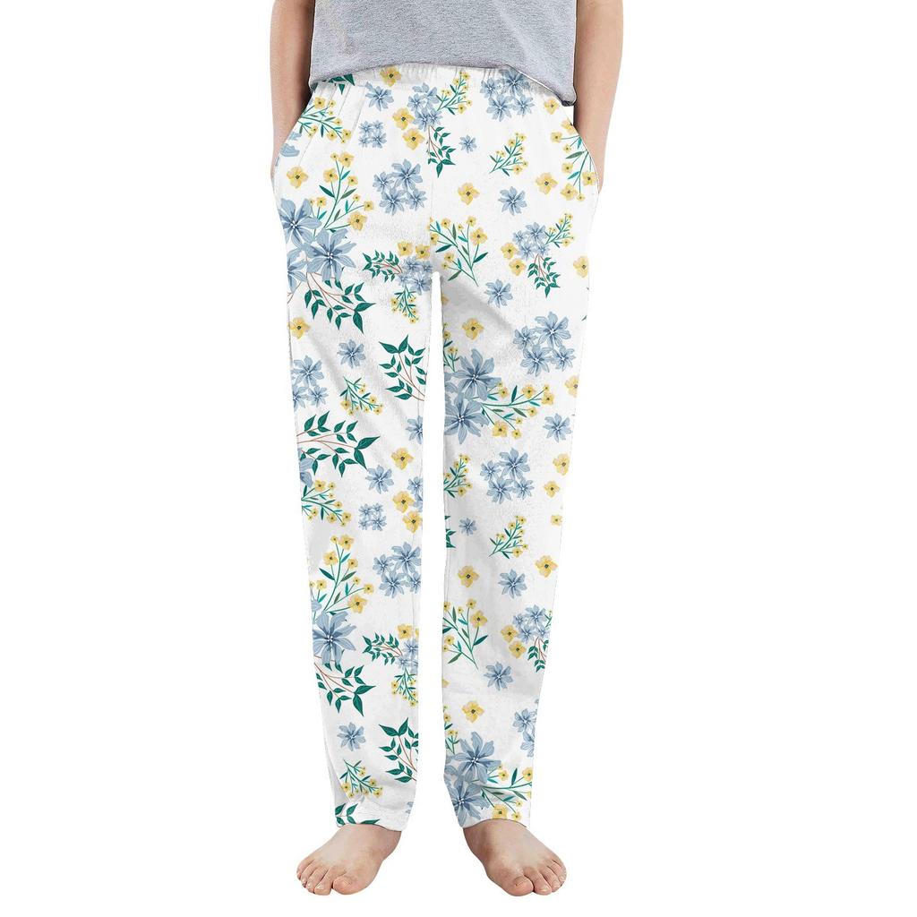 Kids' Casual Pants - Solid Color Sport Pants With Pockets