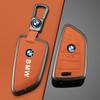 2025 Orange Leather Zinc Alloy Car Remote Key Case For BMW X1 X3 X4 X5 F15 X6 F16 G30 7 Series G11 F48 F39 520 525 f30 118i