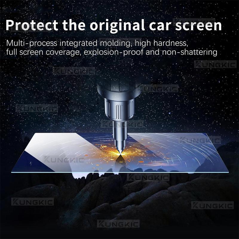 Tempered Glass Screen Protector for Volkswagen Tiguan      2024 HD Clear 8 Inch GPS Navigation Film Sticker