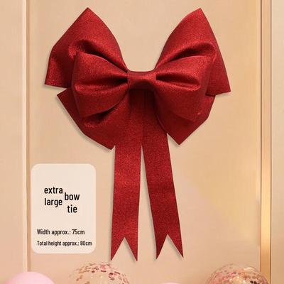 Glitter Red Decorative Bow